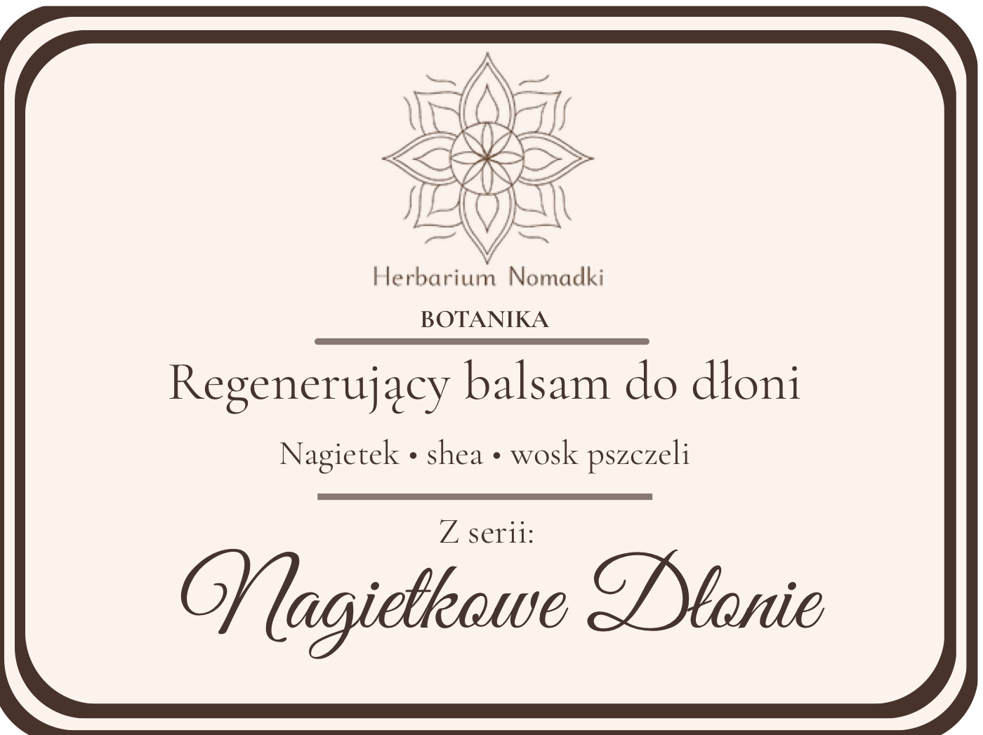 Etykieta Nagietkowe Dłonie